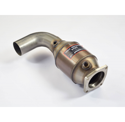 Front exhaust Left with Metallic catalytic converter 200CPSI    100% Stainless steel system for OEM rear muffler PORSCHE 991 Car