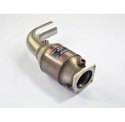Silencioso delantero derecho con catalizador metalico 200CPSI Sistema 100% de acero inoxidable para silenciador trasero OEM. POR
