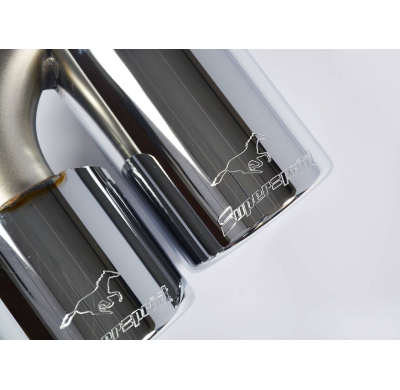 Kit Tubo Conexión Derecho + Colas De Escape Oo90 - Porsche 997 Targa 4 3.6i (365 Hp) '09 -> '12 Supersprint