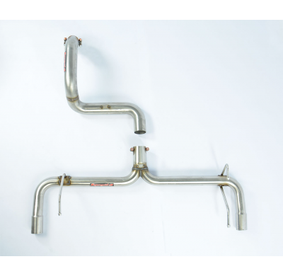 Tubo Trasero Derecho-Izquierdo (Anula Silencioso)  - 595 Abarth 1.4t "Trofeo Edition" (140 Cv) (ø65) 2015 -> Supersprint