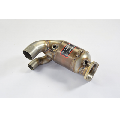 Escape delantero izquierdo con catalizador metálico 100CPSI Sistema 100% Acero Inox para golpes OEM Solo sistema completo PORSCH