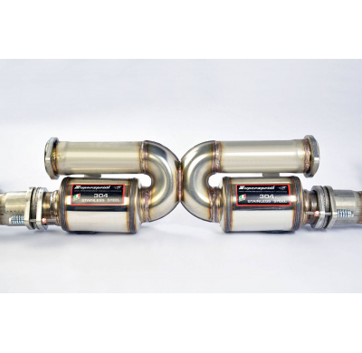 Escape Trasero Derecho "Racing" + Catalizador Metalico 100cpsi - Porsche 991 Turbo 3.8i (520 Hp) 2013 -> 2015 Supersprint