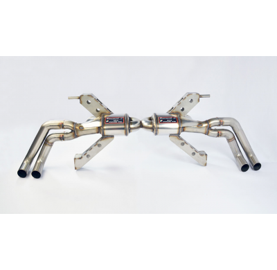 Escape Trasero Derecho-Izquierdo "Racing" 4 Salidas (Reemplaza Catalizador Se Monta Con Las Colas De Escape Oem)-18,0 Kg - L