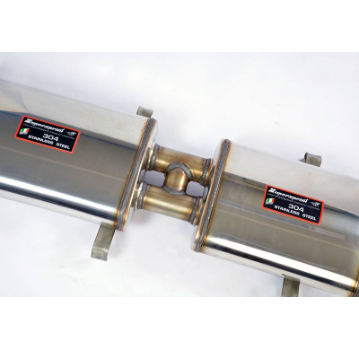 Delantero + Escape Central Derecho (3 Silenciosos) Disponible Bajo Pedido  - Ferrari 412 '85 -> '89 Supersprint