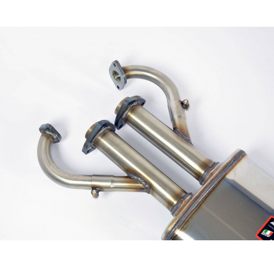 Delantero + Escape Central Derecho (3 Silenciosos) Disponible Bajo Pedido  - Ferrari 412 '85 -> '89 Supersprint