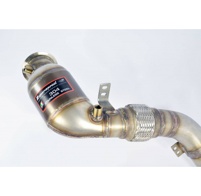 Turbo Downpipe Kit + Catalizador Metalico Derechoaccepts the Stock "Cat.-Back" System  - Alpina B6 (F12 - F13) 4.4i V8 "Bi-Turbo