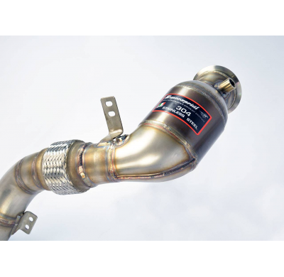 Turbo Downpipe Kit +  Catalizador Metalico Izquierdoaccepts the Stock "Cat.-Back" System - Bmw E71 X6 50ix Xdrive V8 Bi-Turbo (4