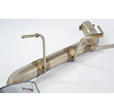 Escape Trasero Izquierdo "Racing"  Oo76 - Bmw E39 Touring 520i / 523i '96 -> 8/'98 (Modelo Con Único Oem Kat.) Supersprint