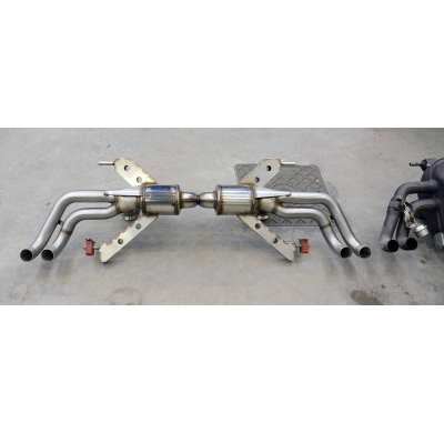 Escape Trasero Derecho-Izquierdo "Racing"4 Salidas (Reemplaza Catalizador Secundario , Se Monta Con Las Colas Oem)-13,5 Kg -