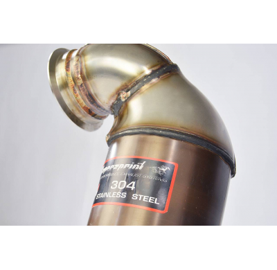 Turbo Downpipe Kit + Catalizador Metalico  Wrc 100cpsi - Vw Passat 3c Nms (Usa / China Model - Long Wheelbase, Sedan + Variant)