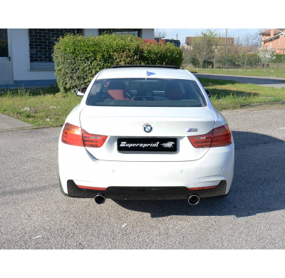 Tubo De Conexión + Tubos Traseros Derecho-Izquierdo O90 (Anula Silencioso)  - Bmw F33 Cabrio 420d (N47 - 184 Cv) 2014 -> 2015 Su