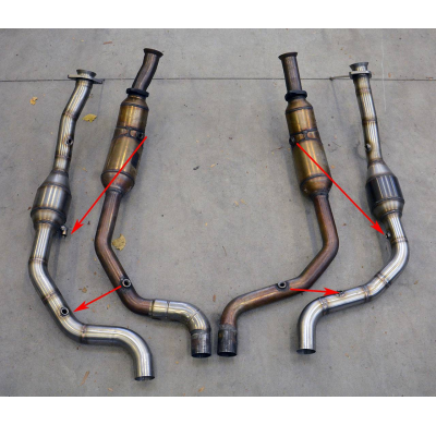 Tubo Anterior Con Catalizador Metalico Izquierdo  - Range Rover L405 5.0i V8 Supercharged (Long Wheelbase) (510 Cv) 2013 -> Supe