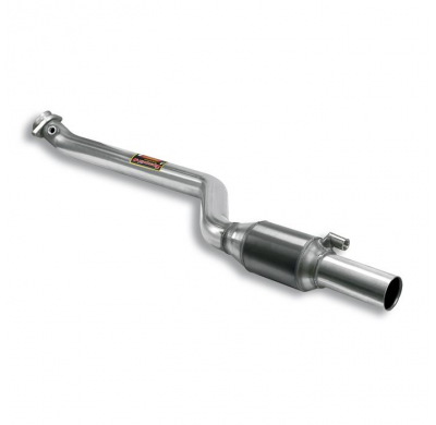 Downpipe derecho con catalizador metalico Sistema 100% de acero inoxidable 2 x Ø65 mm para los colectores de serie - Solo kit co