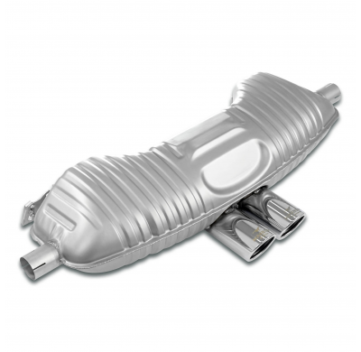 Escape trasero "Touring" Sistema Touring 100% acero inoxidable 2 x Ø54 mm - Kit completo solamente PORSCHE 986 BOXSTER 2.5i '96