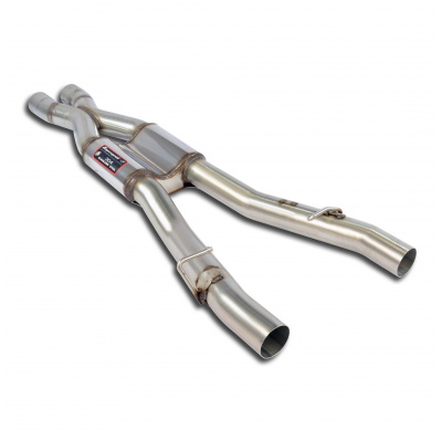 Silencioso central + "X-Pipe" 100% Stainless steel "Cat.-back" system - Full kit only BMW F11 550i V8 2010 -> 2012 Silencioso ce
