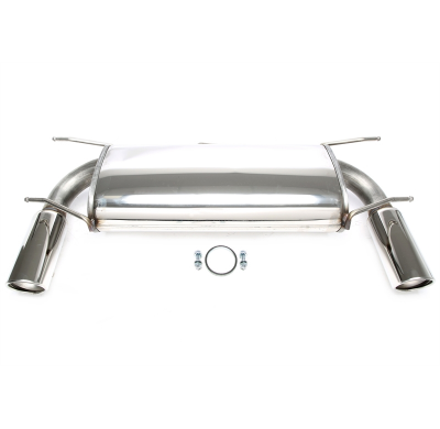 Silenciador trasero deportivo TA Technix Duplex Tubo de escape: 1*1x90mm izquierdo y derecho, redondo / embridado Atención! El c