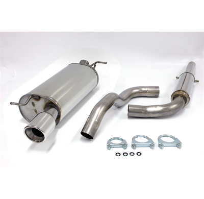 Sistema de acero inoxidable TA Technix Tubo de escape: 1x100 mm con aprobación CE  Valido para: Audi TT Coupe/Roadster type 8N M