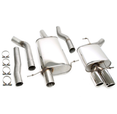 Sistema de acero inoxidable TA Technix Tubo de escape: 2x80mm redondo + embridado Atención! El componente no se ofrece para su u