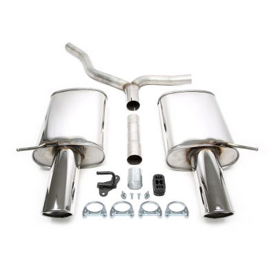 Sistema de acero inoxidable TA Technix Duplex Tubo de escape: 1*1x100mm izquierdo y derecho, redondo/enrollado Atención! El comp