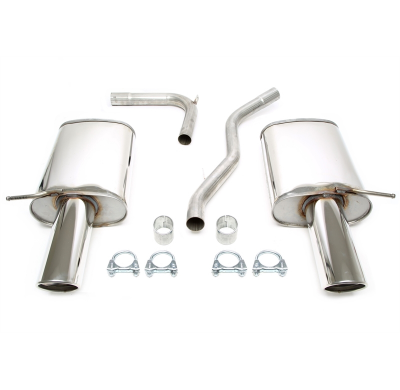 Sistema de acero inoxidable TA Technix Duplex Tubo de escape: 1*1x100mm izquierdo y derecho, redondo/enrollado Atención! El comp