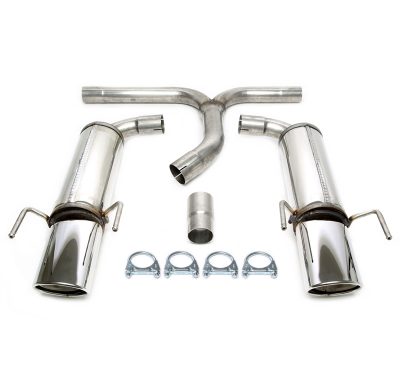 Silenciador trasero deportivo TA Technix Duplex Tubo de escape: 1*1x90x120 mm izquierdo y derecho, redondo / enrollado con homol