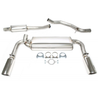 Sistema de acero inoxidable TA Technix Duplex Tubo de escape: 1*1x100 mm a la izquierda y a la derecha, redondo / enrollado con