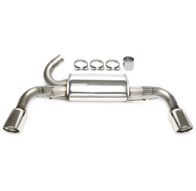 Silenciador trasero deportivo TA Technix Duplex de acero inoxidable Tubo de escape: 1*1x100 mm izquierdo y derecho, redondo / en