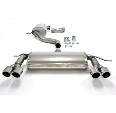 Sistema de acero inoxidable TA Technix Duplex Tubo de escape: 2x80 mm izquierdo + derecho con homologación EG  Valido para: VW S