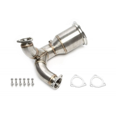 Downpipe de acero inoxidable TA Technix con tubo de catalizador y Conexión para sonda lambda  Valido para: Audi A4-S4, Tipo 8W-B