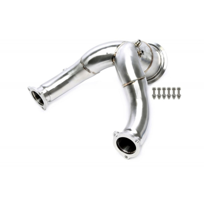 Downpipe de acero inoxidable TA Technix con catalizador y conexión a puerto lambda  Valido para: Audi A4-S4, Tipo 8W-B9 año de f