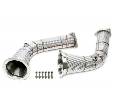 Downpipe de acero inoxidable TA Technix  No valido para catalizador con pantalla térmica  solo para modelo con dirección a la iz