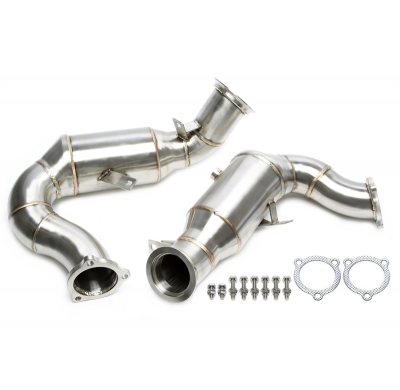 Downpipe de acero inoxidable TA Technix Tubo de repuesto para catalizador estándar   Valido para. Porsche Macan Type 95B_ 3.0l T