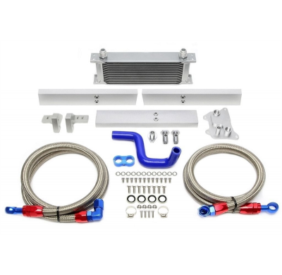 Kit enfriador de aceite TA Technix Enfriador de aceite de aluminio con 13 aletas  Valido para motores VW MQB Plattforn EA888 Gen