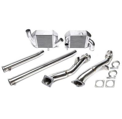 Kit de actualización TA Technix Intercooler - Izquierdo+Derecho + Downpipe  Intercooler: Dimensión principal 190x190x95mm Diámet