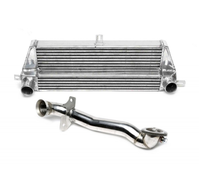 Kit de actualización TA Technix Intercooler + Downpipe  Intercooler: Dimensiones tamaño neto 540 x 200 x 100 mm con escalón Dime