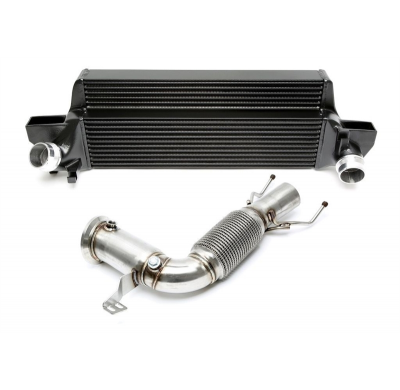 Kit de actualización TA Technix Intercooler + Downpipe  Intercooler: Mesh size 570 x 230 x 55/45mm / Quickfit 62mm / Lmax: 850mm