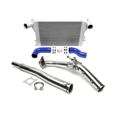 Kit de actualización TA Technix Kit de intercooler + Downpipe  Intercooler: Dimensiones: Dimensión de red 595 mm x 400 mm x 56 m