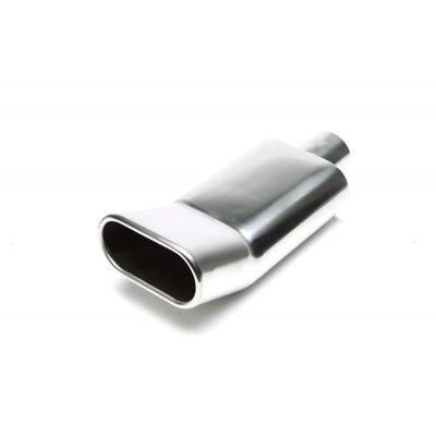 Tubo de escape TA Technix acero inoxidable 70 x 140 mm DTM / con brida, longitud: 330 mm conexión: 61 mm, diámetro exterior: 70