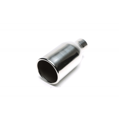 TA Technix tubo de escape acero inoxidable 100 mm redondo / con brida, longitud: 240 mm, dimensión de conexión: 61 mm tubo de es