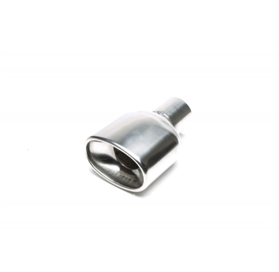 Tubo de escape TA Technix acero inoxidable 87 x 133 mm ovalado / bridado, longitud: 195 mm, conexión: 63,5 mm Tubo de escape sol