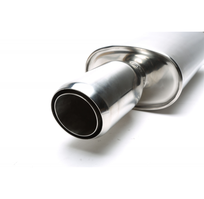 Escape trasero TA Technix inox sport universal 90 / 75mm redondo / afilado / biselado  acero inoxidable muy pulido Universal