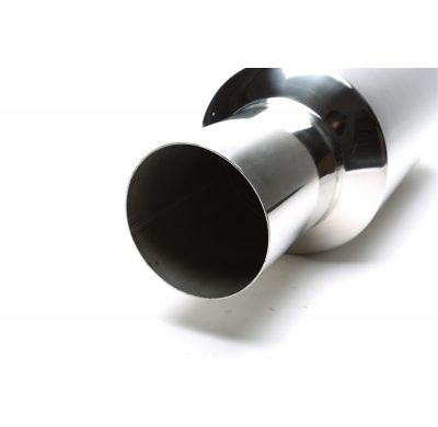 Escape trasero TA Technix inox sport universal 115 / 65mm redondo / afilado  acero inoxidable pulido Universalmente utilizab