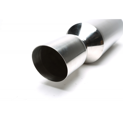 Silenciador trasero deportivo TA Technix acero inoxidable universal 115 / 65mm redondo / afilado / biselado  acero inoxidable pu