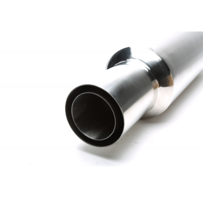 Escape trasero TA Technix inox sport universal 100 / 75mm redondo / afilado  acero inoxidable muy pulido Universalmente util