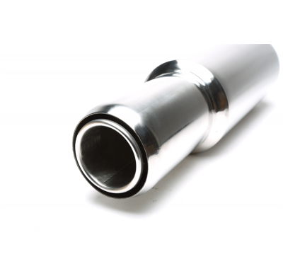 Silenciador trasero sport TA Technix inox universal 115 / 80mm redondo / bridado / afilado  acero inoxidable muy pulido Usable u