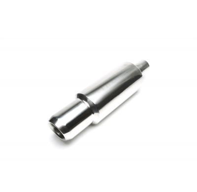 Escape trasero TA Technix inox sport universal 95mm redondo / biselado / estirado hacia adentro  acero inoxidable pulido Uni