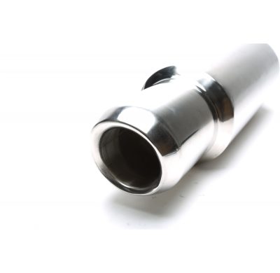 Escape trasero TA Technix inox sport universal 95mm redondo / biselado / estirado hacia adentro  acero inoxidable pulido Uni