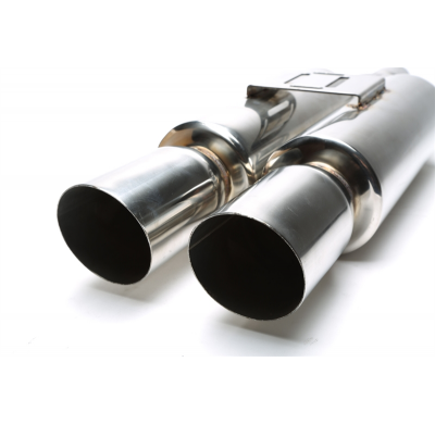 Silenciador trasero deportivo TA Technix acero inoxidable universal 2 x 92 x 87 mm ovalado / afilado / biselado  acero inoxidabl