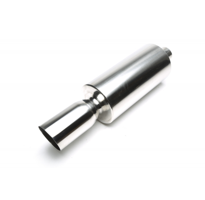 Escape trasero deportivo TA Technix acero inoxidable universal 100mm redondo / afilado / biselado  acero inoxidable pulido U