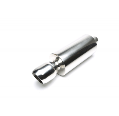 Silenciador trasero deportivo TA Technix acero inoxidable universal 110mm ovalado / biselado  acero inoxidable pulido Uso univer